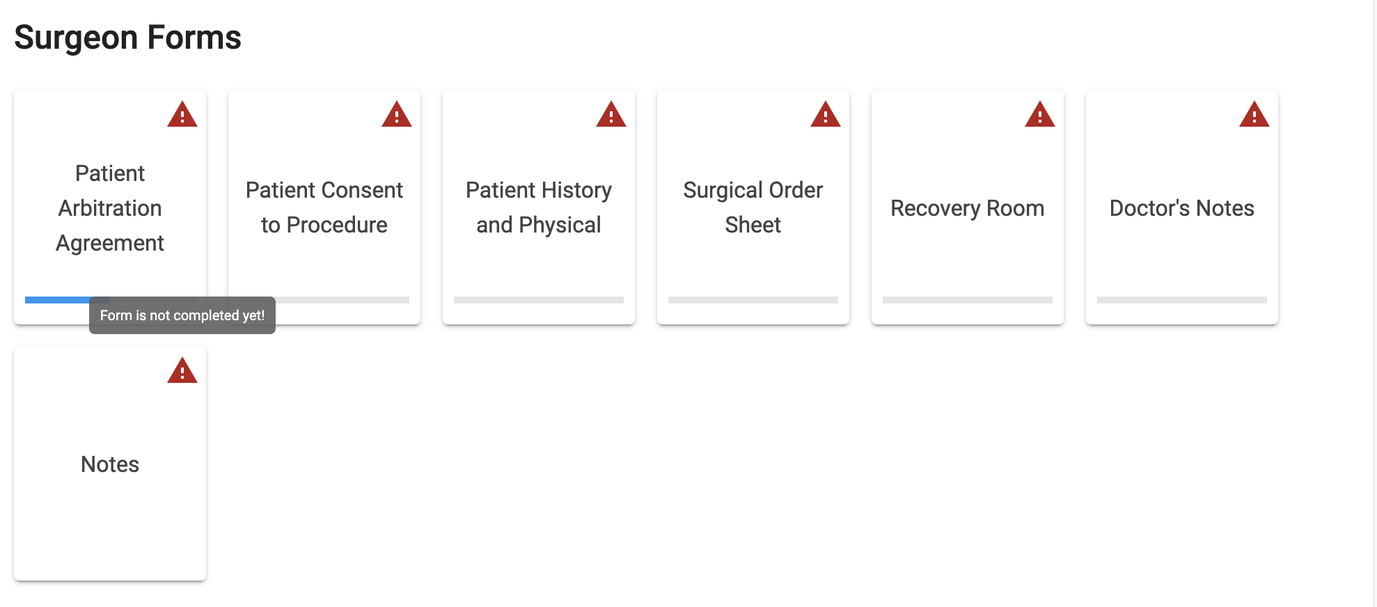 screenshot of Ambula EMR